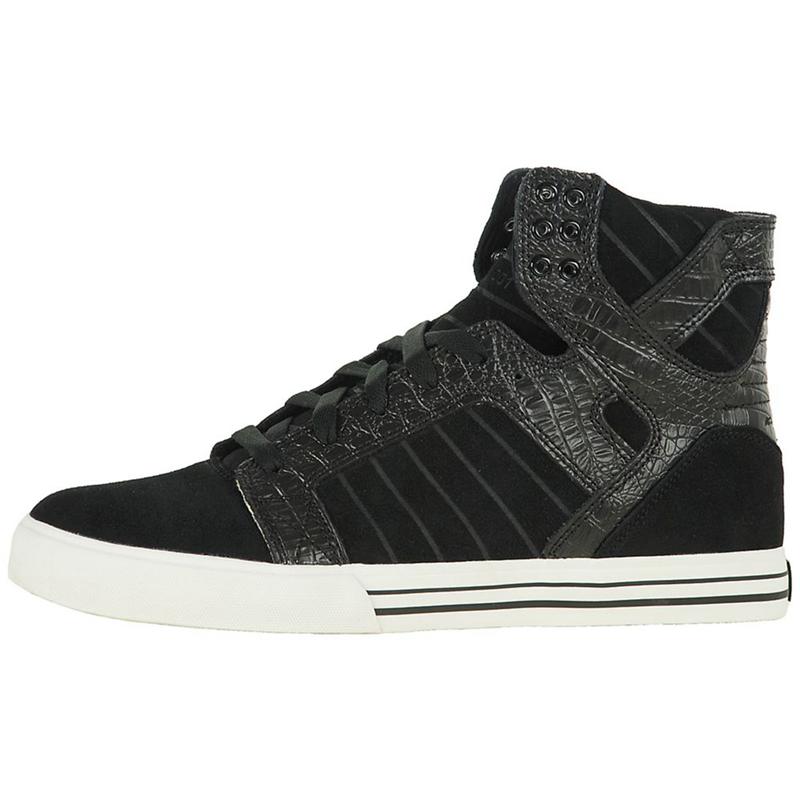 Buty Supra SKYTOP - Sneakersy Wysokie Męskie - Czarne (TDGL-35721)